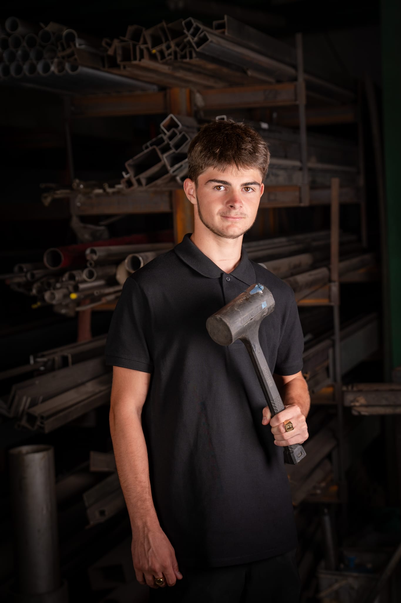 Malik, apprenti métallier